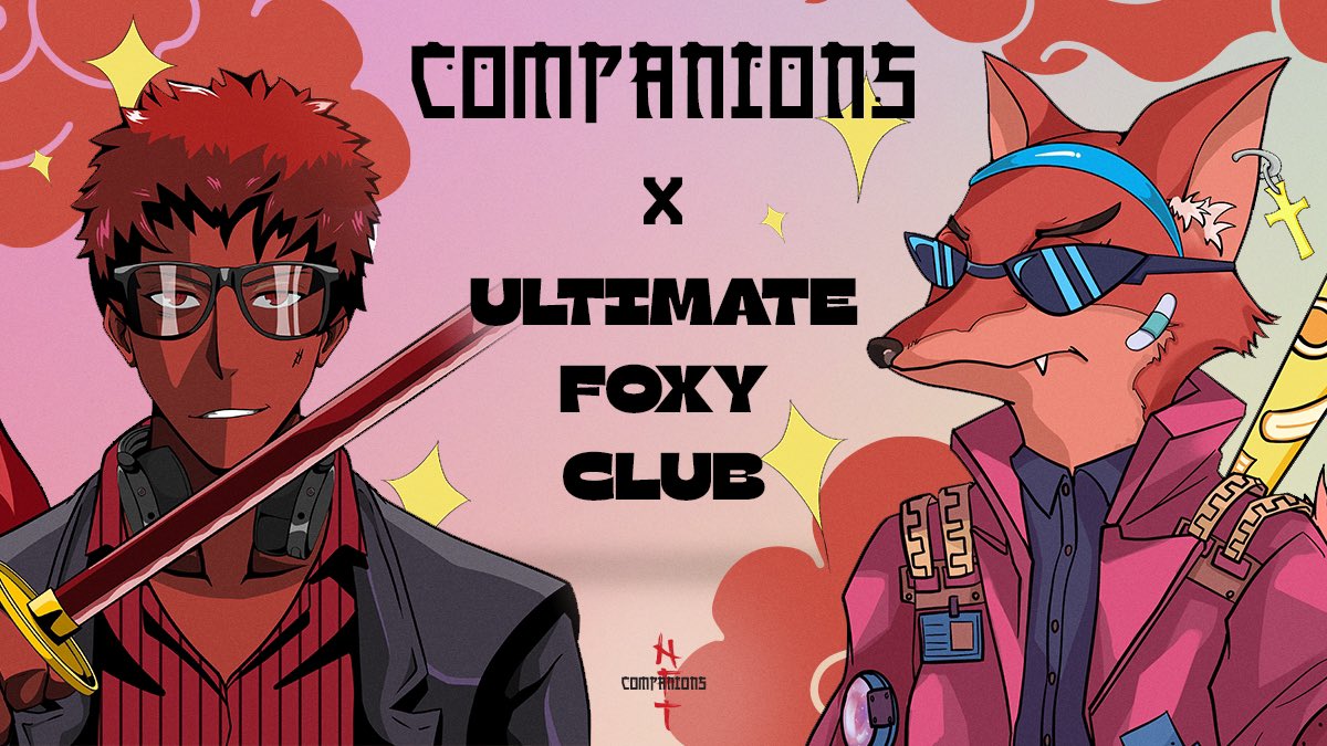 CompanionsNFT_'s tweet photo. 🍚Companions X Ultimate Foxy🍚

Let’s bring the bull market back with a #whitelist giveaway for both projects 🐂

3x WL -@CompanionsNFT_ 

3x WL -@UltimateFoxyCl1 

To enter 🎫 | RT, Like &amp; Follow + tag 3 friends

⏰ 48 Hours!

#NFTCommunity #NFT https://t.co/YnutmAD0SE