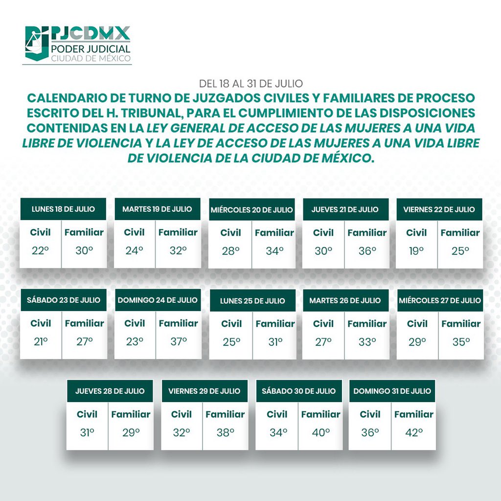 Poder Judicial de la Ciudad de México on Twitter " Este es el