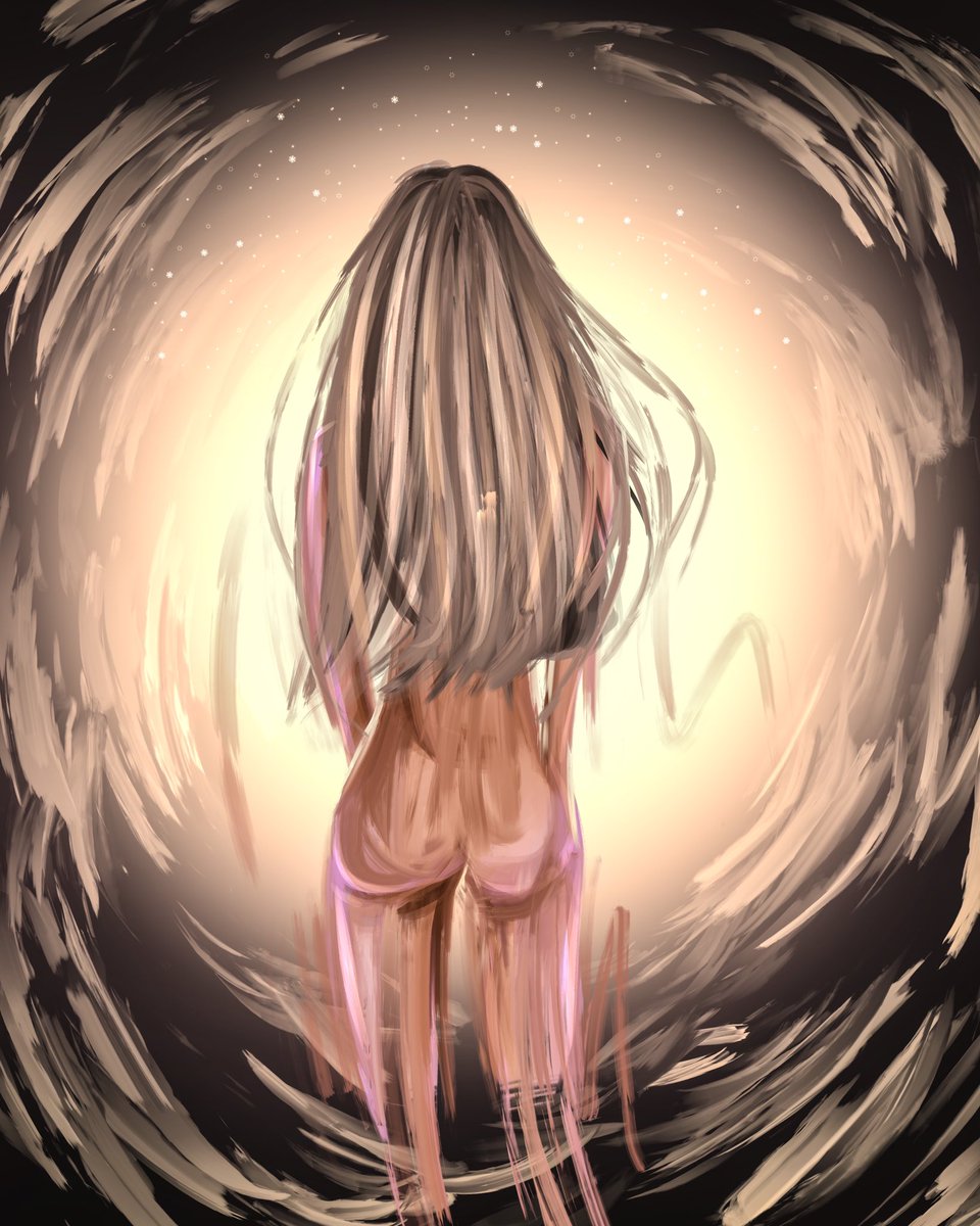 In the sound of the rain, sitting in the car, I took my iPad and started to create.
I drew without thinking and only what I felt at that moment

"Looking to a brighter future."
 
That's what I would call it 💔

#NFTCommmunity