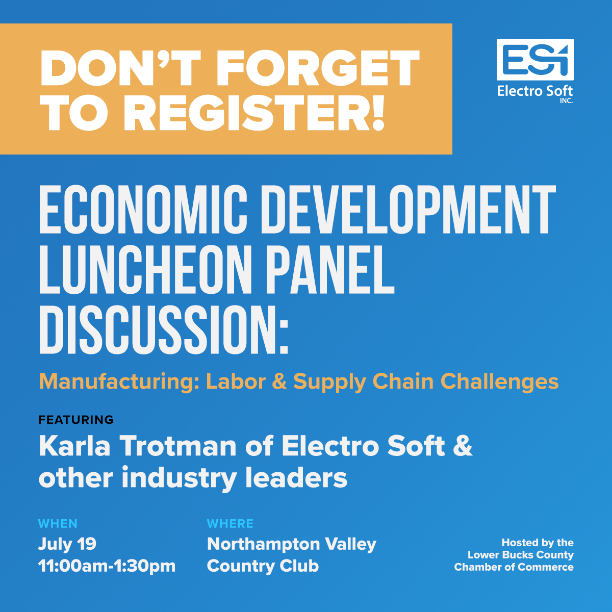 This is an LBCCC event you don’t want to miss! Our CEO, Karla Trotman, will be joining a panel discussion on Tuesday, July 19 from 11 am-1:30 pm on labor and supply chain challenges, sharing how to best future-proof your organization.

Register today: hubs.ly/Q01gTLtt0