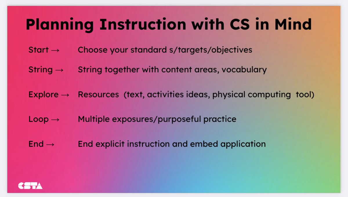 TeamGrizzle2006's tweet photo. 🤯 Thx @medahl @janellejt @tjyoungers for an EXCELLENT session on integrating computational thinking & Reading Comprehension emphasizing vocabulary & children’s lit. I cannot wait to put this into practice 🙌🏾 So excited for 2022-2023 ❤️#csta22 @csteachersorg @Prin_Salley https://t.co/z1TD4ynnVT