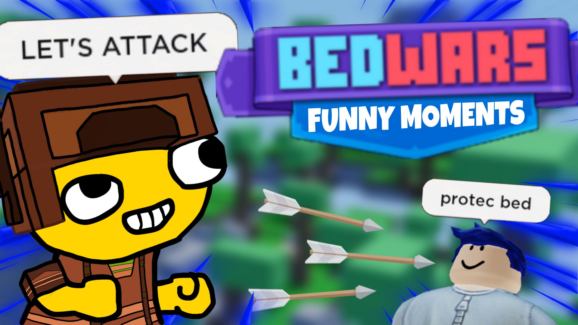 ROBLOX Bedwars Funny Moments (MEMES) 