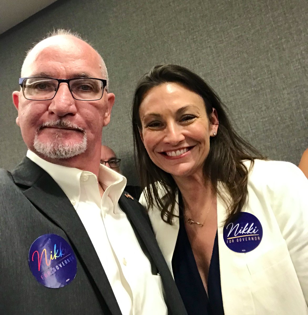 Michael4Florida's tweet photo. Great working with @NikkiFried & #TeamFried at Leadership Blue in Tampa! Nikki was EVERYWHERE all weekend, showing how hard she’ll work as the next Governor of Florida! Thanks for letting me help & thanks for feeding me this weekend! 💙💙 https://t.co/6fbd2ymNbu