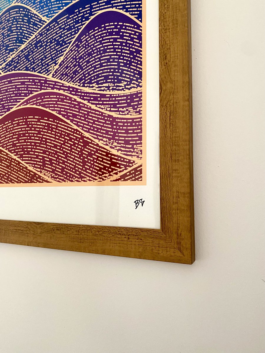 Got back home today to find out some Getijde test prints had arrived. This is an out-of-band 'Wadden' output from one of the Ropsten testmints. I'll offer prints to holders very soon, I'm figuring out some logistics and hope to open orders this upcoming week or the one after.