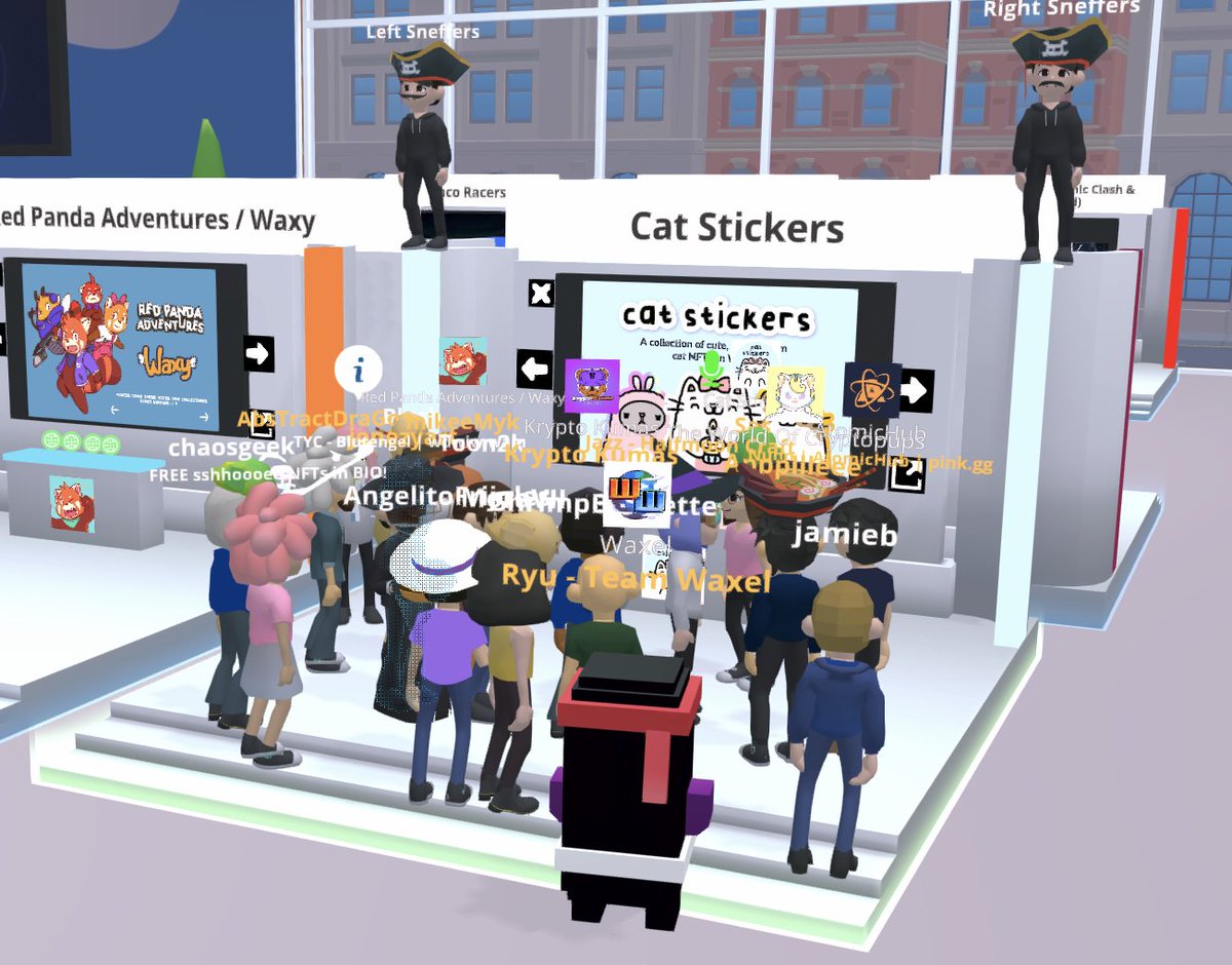 Wow! Feels like the whole #waxfam are here <a href="/catstickersnft/">Cat Stickers</a> <a href="/mikeemyk1/">mikeemyk</a> @KryptoKumas <a href="/CrazyRyuKun/">Ryu</a> <a href="/apppllleee_pie/">The World Of Cryptopups</a> <a href="/nunomoliveira/">Nuno Oliveira</a> in #dygycon10! <a href="/dygycon/">DYGYCON</a>