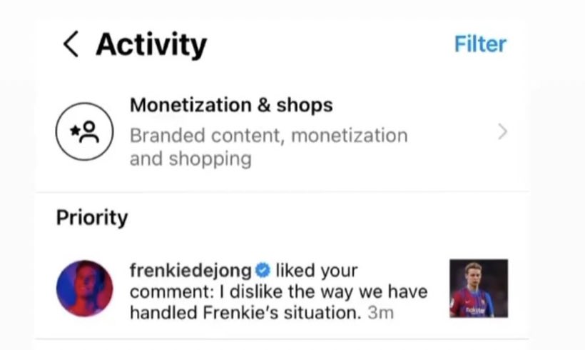 TheTransferOne's tweet photo. 🚨 Frenkie de Jong is not happy with Barcelona… https://t.co/ZtzXAbLUqD