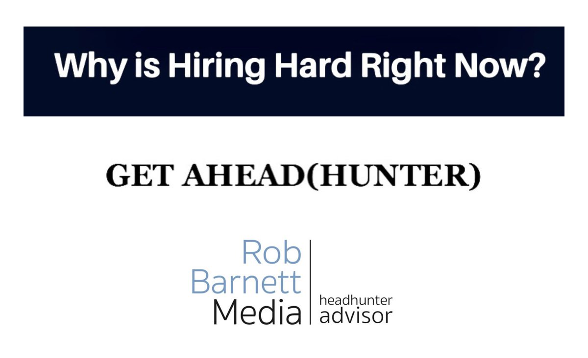 RobBarnettMedia's tweet photo. We help your company hire the best candidate in weeks - not months. Message me. Let’s roll.
Weekly update: https://t.co/n4JFpoPKpL
https://t.co/dRQTQGch46
#Headhunter #NextJobBestJob #Hiring #Jobs #RobBarnett #Career #Recruiter #RetainedSearch https://t.co/8MdZ2yyQxN