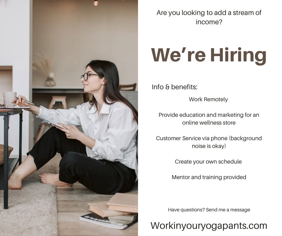 MaleaC's tweet photo. Are you looking to add to or replace your income? Send me a message to learn more about this opportunity.
#momshelpingmoms #incomefromhome #momlife #workfromhome #workingmom #workingmomlife #workingfromhome #grandmalife #momhacks #momtribe #momtips https://t.co/pr2CGdmVpb