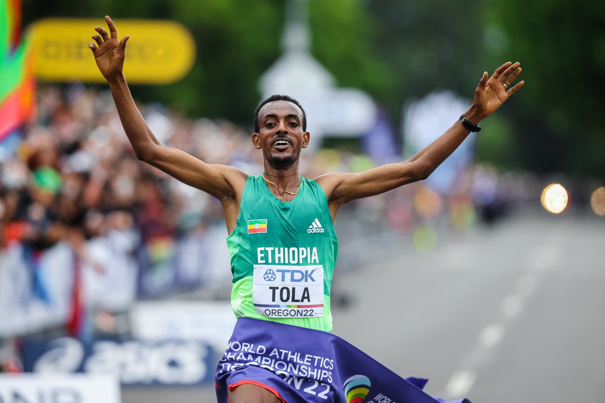 Tamirat Tola 🇪🇹 is the world marathon champion in 20536! r/Ethiopia