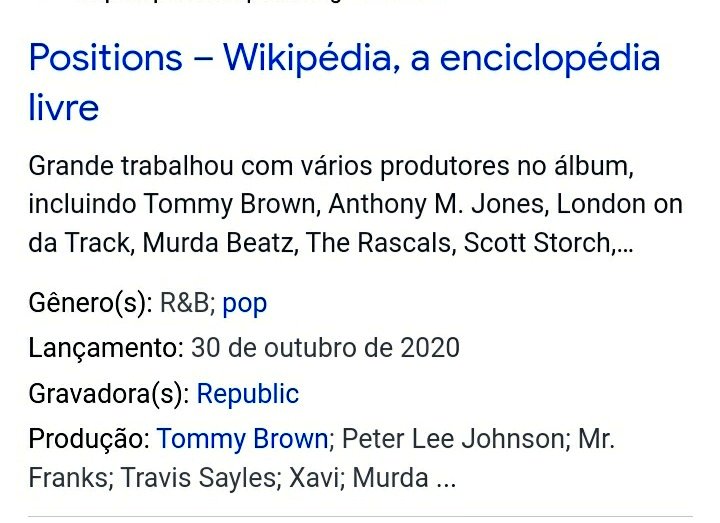 Ariana Grande – Wikipédia, a enciclopédia livre