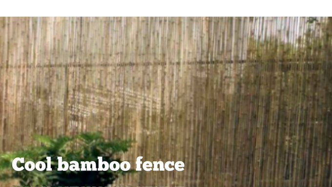 bamboo fence rolls screen