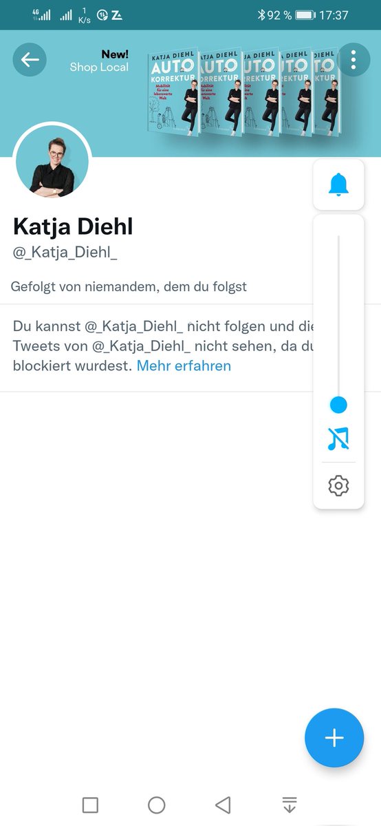 SteinerEins's tweet photo. @_Kittypunk @_Katja_Diehl_ Willkommen im Club!
Ich habe vielleicht 2 oder 3 Kommentare (und zwar m.E. in sachlicher &amp; angemessener Form) geschrieben.
Zack.
Blockiert. https://t.co/NgFtdIkZsE