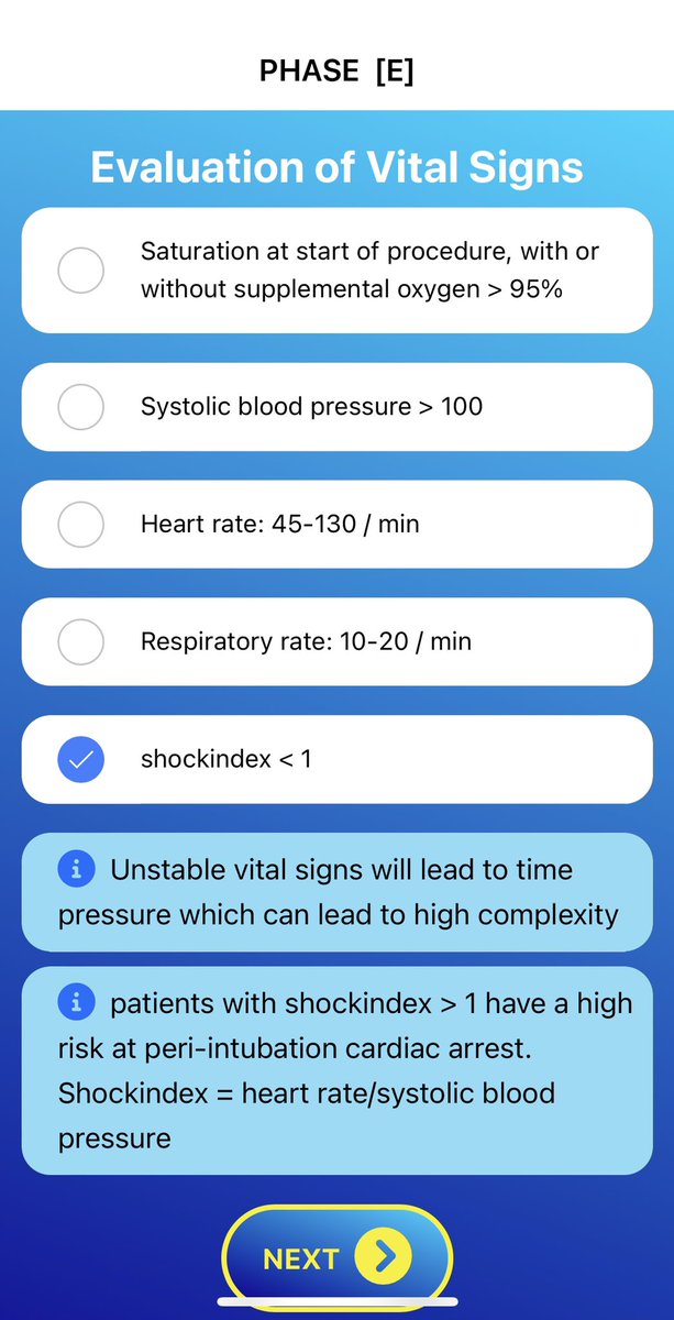 AirwayMxAcademy's tweet photo. Airway Triage App update now available. After great feedback from users we have added shockindex as complexity factor, a bug was fixed for iphone13 and the strategy page has been improved. #airwaytriageapp @JohnCSakles @NaveenEipe @navarroguillej @UrtubiaRicardo @NightShiftMD https://t.co/OHwPY3qxhE