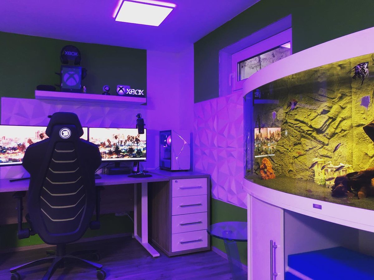 danMcfloyd's tweet photo. Wir haben etwas umgebaut 😁🍀#computer #gameingpc #gaming #GamingSetup #Fortnite #valorant #XboxSeriesX #XboxGamePass #gamingroom #aquarium #fun #action #twitch #stream #streamgerman #twitchgerman #fortnitegerman https://t.co/5secaDDSxI
