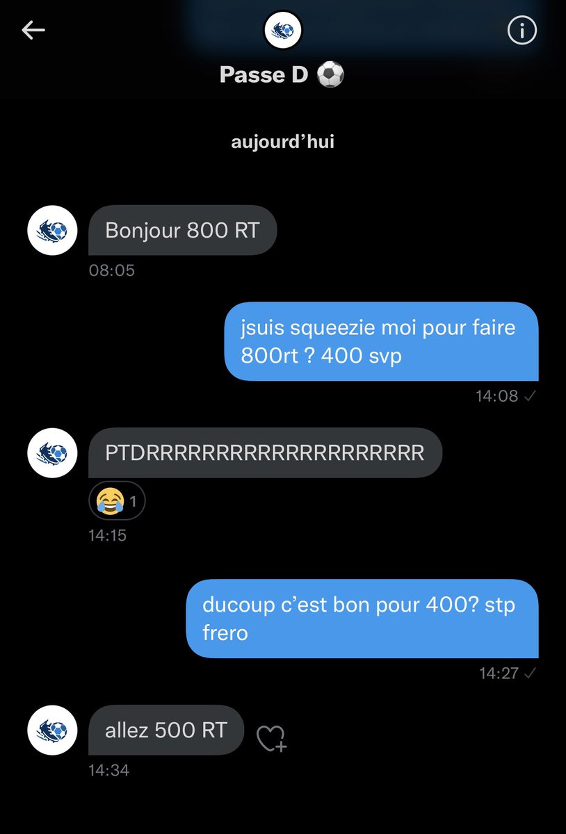 bylkJR_'s tweet photo. Salam les frères, si j’ai 500rt sur ce tweet @PasseDshop m’offre un maillot si vous pouvez m’aider en rt ce tweet ça prend même pas 2 secondes merci à tout ceux qui vont le faire 👍 https://t.co/ul3GO3O5Do