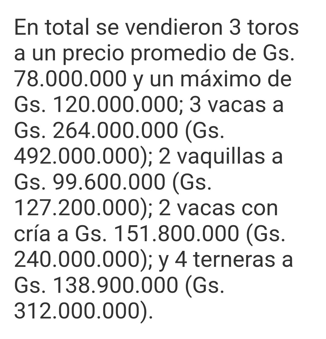 kliewerr's tweet image. Gran Campeona Brahman fue vendida en Gs. 492.000.000 (U$ 71.500)
