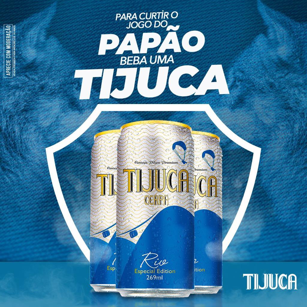Paysandu's tweet photo. Bora que hoje tem Papão! 🐺🚀

E você sabe, né? Para o jogo ser completo só com uma Tijuquinha bem gelada e os amigos torcendo junto. Aproveite. 🍻💙

Aprecie com moderação. Bebida para maiores de 18 anos. 

#DiaDePapao #Paysandu #Tijuca #Cerpa https://t.co/LZsAh1zo1X