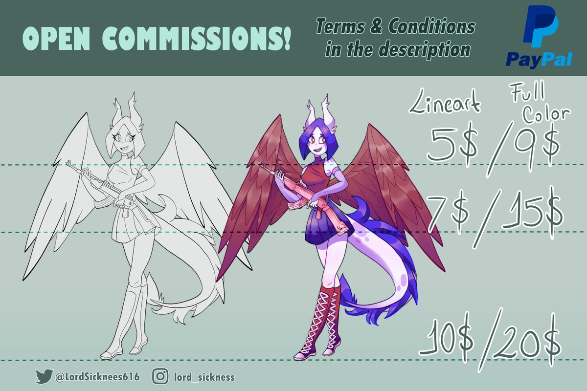 LordSickness616's tweet image. Hello! My name is Sick! I'm making commissions if you like to stop by to take a look ✨
#opencommission