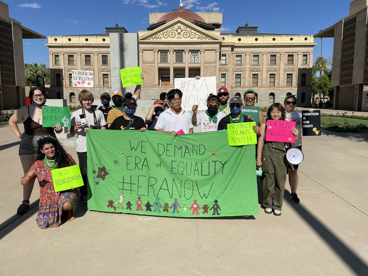 We are The Feminist Front and we are committed to fight for queer and trans youth, to pass the Equal Rights Amendment, to protect LGBTQ healthcare, and to guarantee safe, legal, &amp; accessible abortion for ALL!