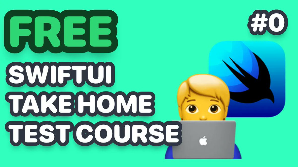 tundsdev's tweet image. 🎉 I&apos;m excited to announce my next free course SwiftUI iOS Take Home Test. I&apos;ll be releasing daily videos, showing you everything you need to know to land your next or first role when given a take-home test to complete 

Check out the video to learn more
youtu.be/6aYCBjWLNU4
