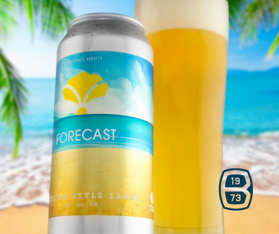 bluegrassbev's tweet photo. Today's FORECAST...Bearded Iris' Mexican style lager that is as refreshing as a breezy, cloudless, sun filled day (4pk. @ $11.99). #beardedirisbrewing #lagerlove #bluegrassbeverages https://t.co/CT7WhpYCsl