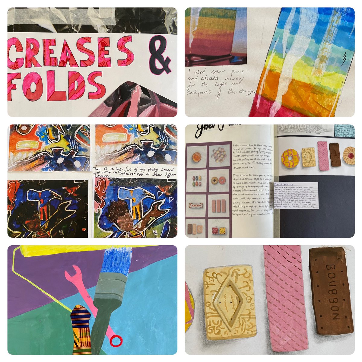ms_williams100's tweet photo. Very proud of GCSE student’s sketchbooks. #ArtTeacher https://t.co/XzT5WnIDSB