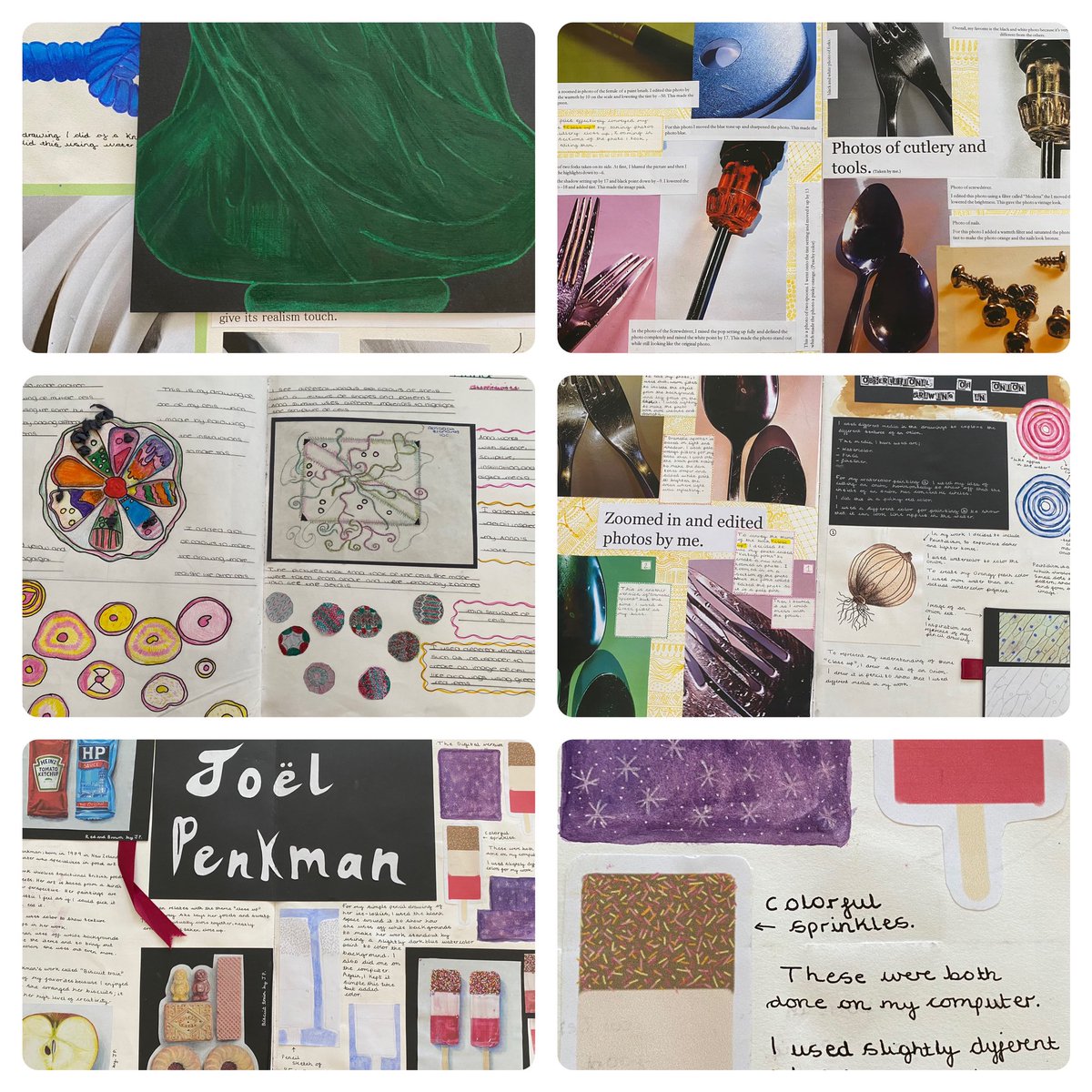 ms_williams100's tweet photo. Very proud of GCSE student’s sketchbooks. #ArtTeacher https://t.co/XzT5WnIDSB