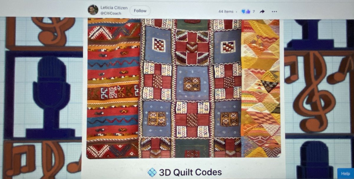 HSwartz25's tweet photo. What a great way to wrap up sessions at #CSTA2022 with @CitiCoach and learning about 3D Quilt Codes!! Quilts hold SO MUCH history!! @IndianaCSTA @EdTechintheBend @SouthBendCSC Social Studies Teachers, let’s talk!! https://t.co/MtMTKiFggD
