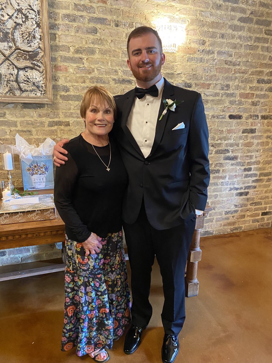 vrgTXFBexdir's tweet photo. Wow…where do the years go?  Oldest Grandson with his Grannie prior to his wedding! https://t.co/NFZV21ihCV