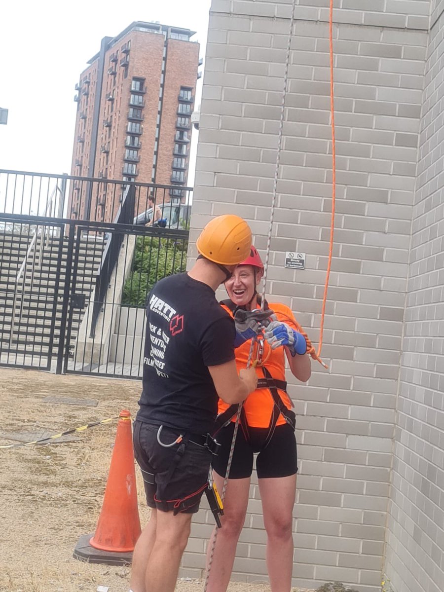 I did it!! @coopuk @LINSGREATERMAN1 #Terrifying #abseil @MCR_Charity #welovemanchesterabseil