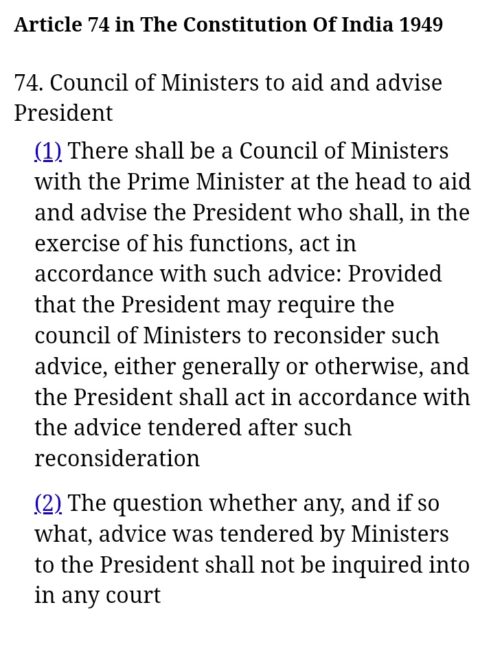 SidelinedEWS's tweet photo. @YashwantSinha Sir, once election gets over and you find yourselves at loosing side ...please read #Laxmikant in spare time .
And never forget to re read #Article74.you will learn things about president discretion. https://t.co/UISsXS6vrv