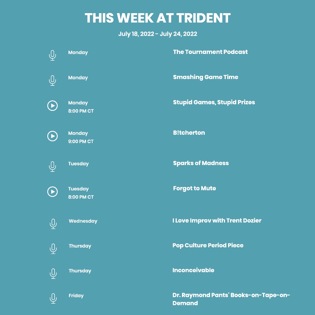 What an absolutely EPIC week we've got coming up! Don't miss all the fun!

#comingthisweek #comingup <a href="/TheTourneyPod/">The Tournament Podcast</a> <a href="/swin_swin_/">Justin Swinson</a> <a href="/SmshingGameTime/">Smashing Game Time</a> @MariaKonopken <a href="/Trent_Dozier/">Trent Dozier</a> @amandarecupido <a href="/marcusdayhooray/">Marcus Day</a>
