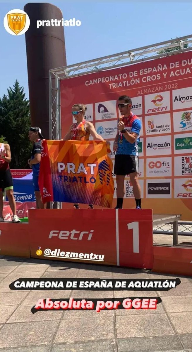 TTrueta's tweet photo. La nostra companya continua guanyant competicions!! Campiona d'Espanya d'Aquatló!!!
Felicitats Carmen!!!😘😘😘
@TTrueta @htrueta 
#unacrack
#campionaaquatlo https://t.co/k1Cjd1oqgo