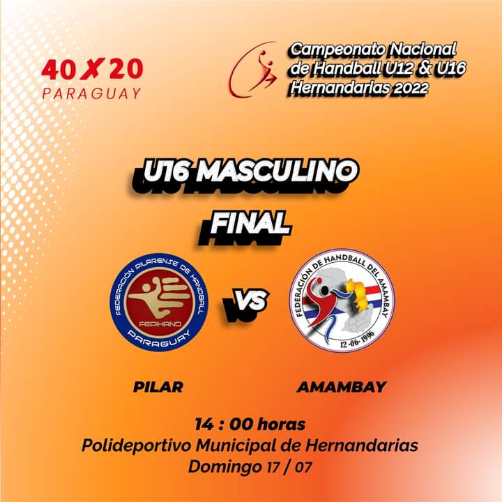 40x20P's tweet photo. ¡Finales a la vista! 
Hoy termina #Hernandarias2022🟠
.
Quienes serán los Campeones del Nacional Infantil U12 y Cadete U16?
.
4 definiciones al rojo vivo https://t.co/BOjiSvY1Hu