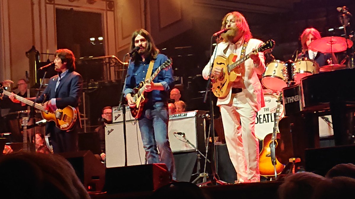 CaroleWho71's tweet photo. Good things truly do come to those who wait! @BootlegBeatles at @theusherhall last night with the @liverpoolphil was absolutely fantastic!! #Andintheend https://t.co/TcgLinXFjj