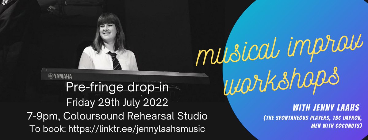 Finally pursuing my 2020 vision of musical improv workshops in Edinburgh! Spread the word :)