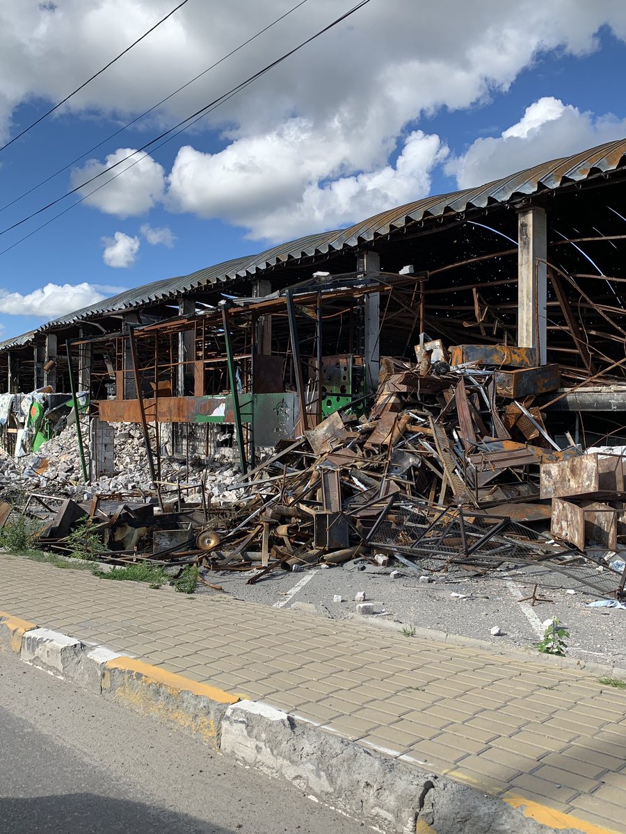 EamonnMurphy63's tweet photo. My first visit to #Ukraine starts from #Bucha and #Irpen. Deeply shocked and saddened by the massive ruins, devastation of social infrastructure, and senseless loss of lives. I echo SG @antonioguterres: “We know what we need to do: End the senseless, disastrous wars – now.” https://t.co/XWKVSM6Y5C