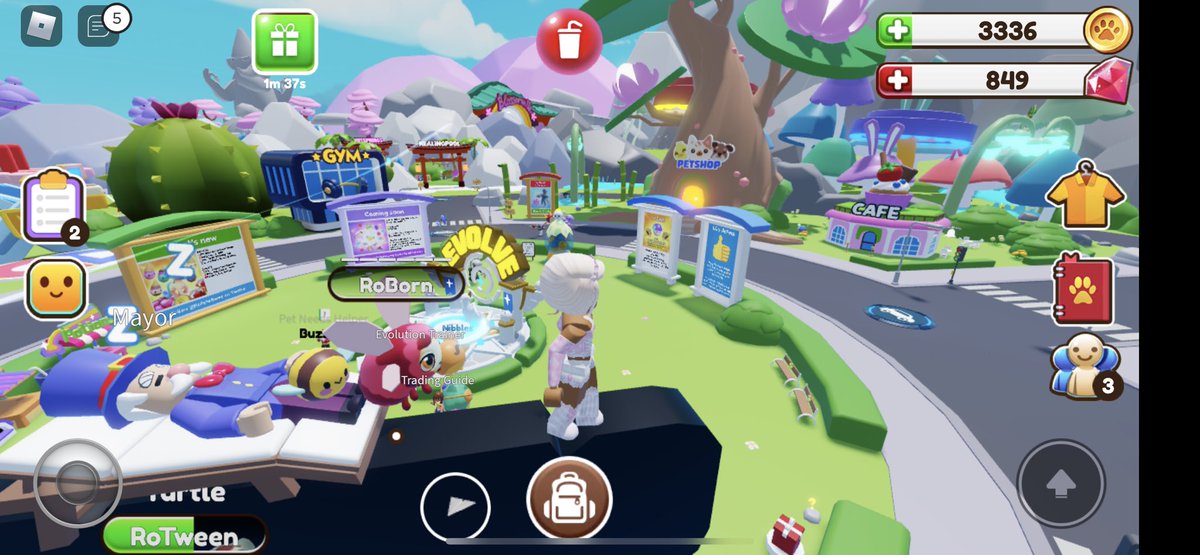 TabisTea's tweet photo. @RoPetsGame My sugar bee and Petling bee are both stinging the Mayor and he’s STILL not waking up #wakeupmayor https://t.co/HFNyfYGGAc