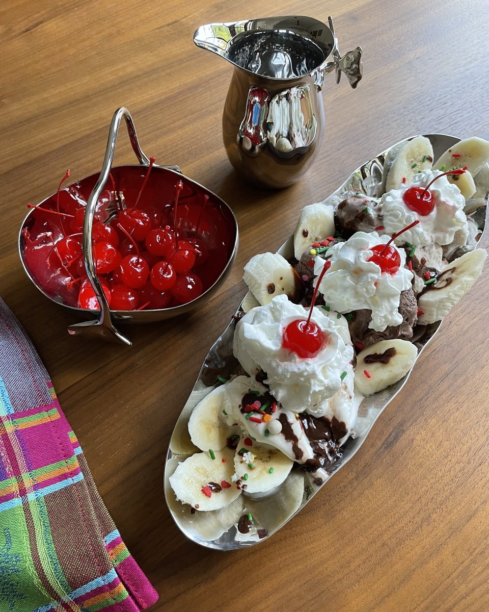 We don't sell ice cream here at Mary Jurek Design anymore, but that's because we didn't like working on sundaes! Now we just eat them! Happy #NationalIceCreamDay!