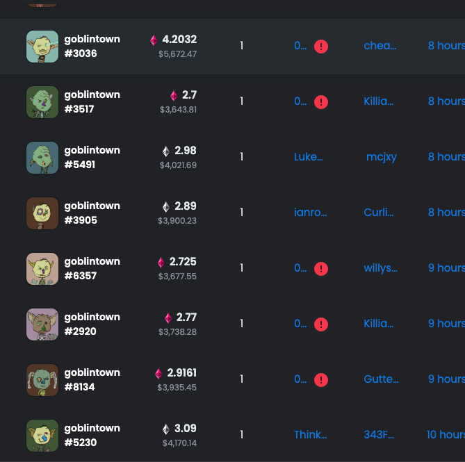 Anon46492241's tweet photo. Same exploit 8 hours ago from the same wallet prefix happened to Goblins and BAYC as well. Now reported. Stay safe and delist/move whatever you can. #FUOS
@goblintownwtf @yugalabs @ajt @process_grey https://t.co/grPrcahucG