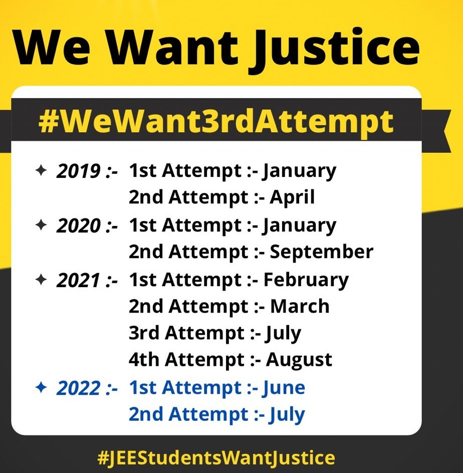MehtaM76815212's tweet photo. #JEEAspirantsFutureMatters
  we want justice for students https://t.co/rxewJ5ye2g