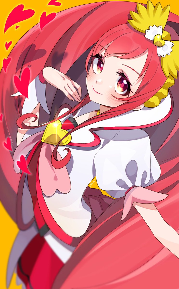 プリキュア「プリキュアキャラデザいいじゃん…ふぅん…となりながら描きました歌も聴きました変身」|ホ塔のイラスト