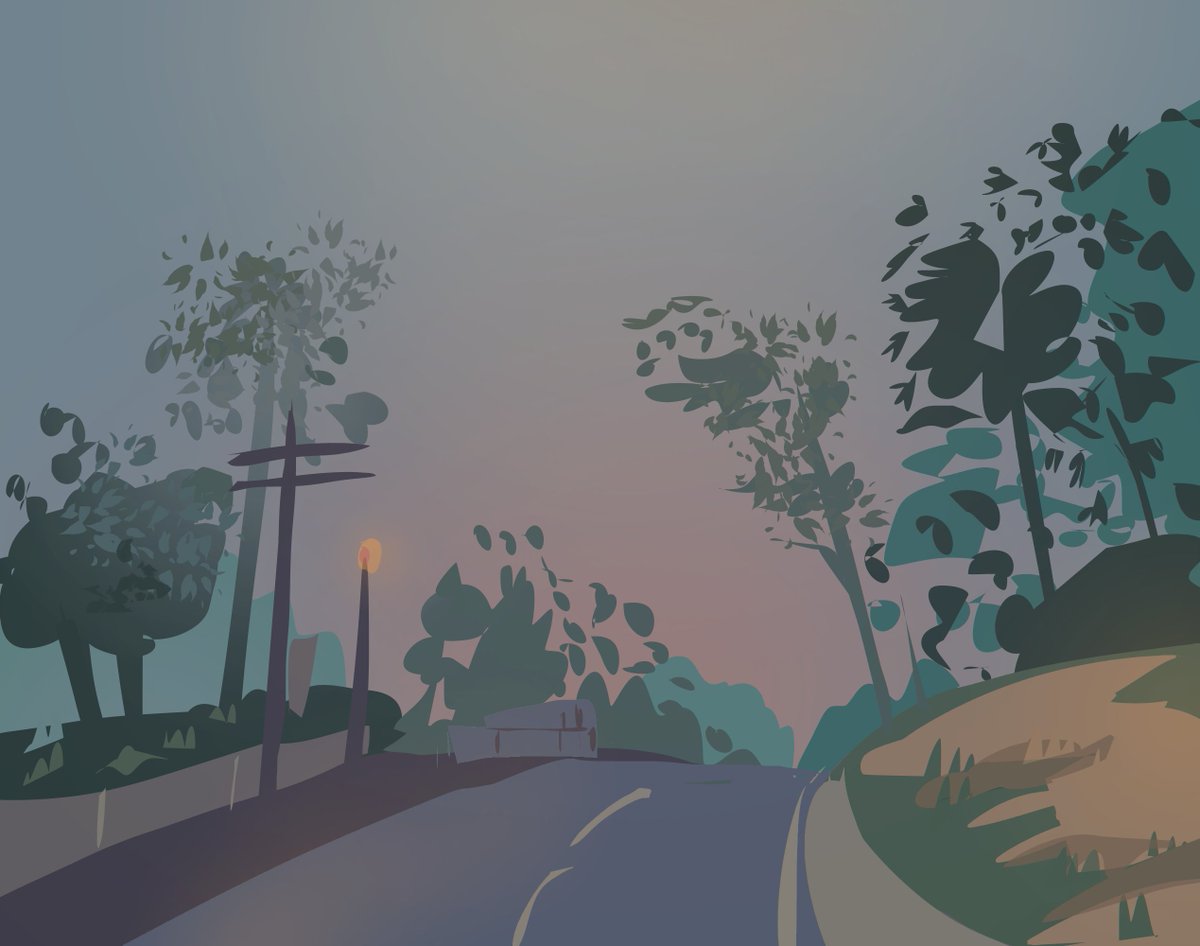 aiyeim_'s tweet photo. my street, random baguio road, tita's view from her apt #environmentart #quickstudies #backgroundart https://t.co/CAvW0JZav9