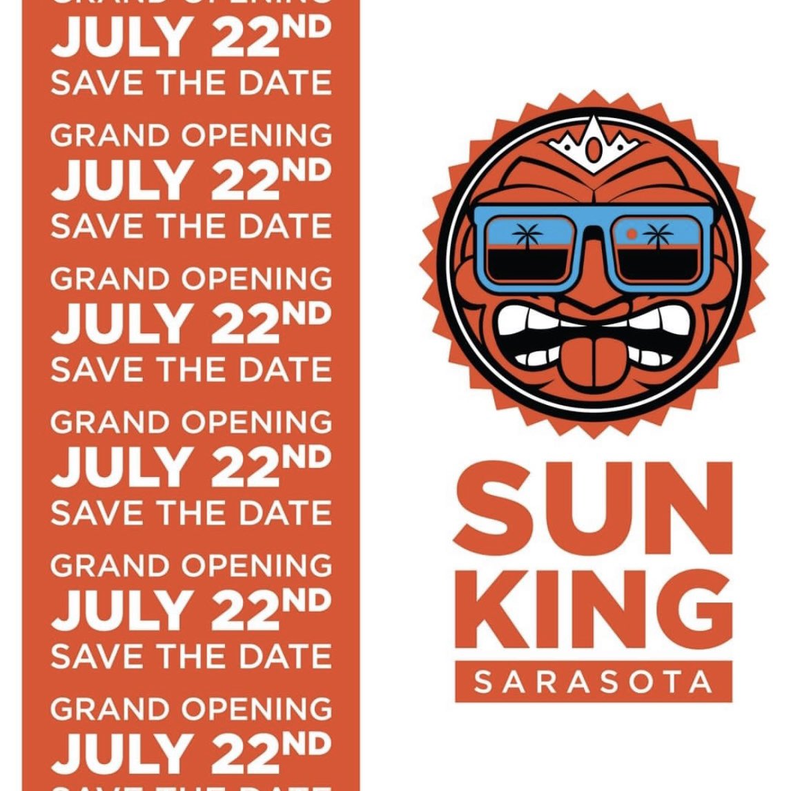 Grand opening of the <a href="/SunKingBrewing/">Sun King Brewery</a> Sarasota Florida location is July 22nd!