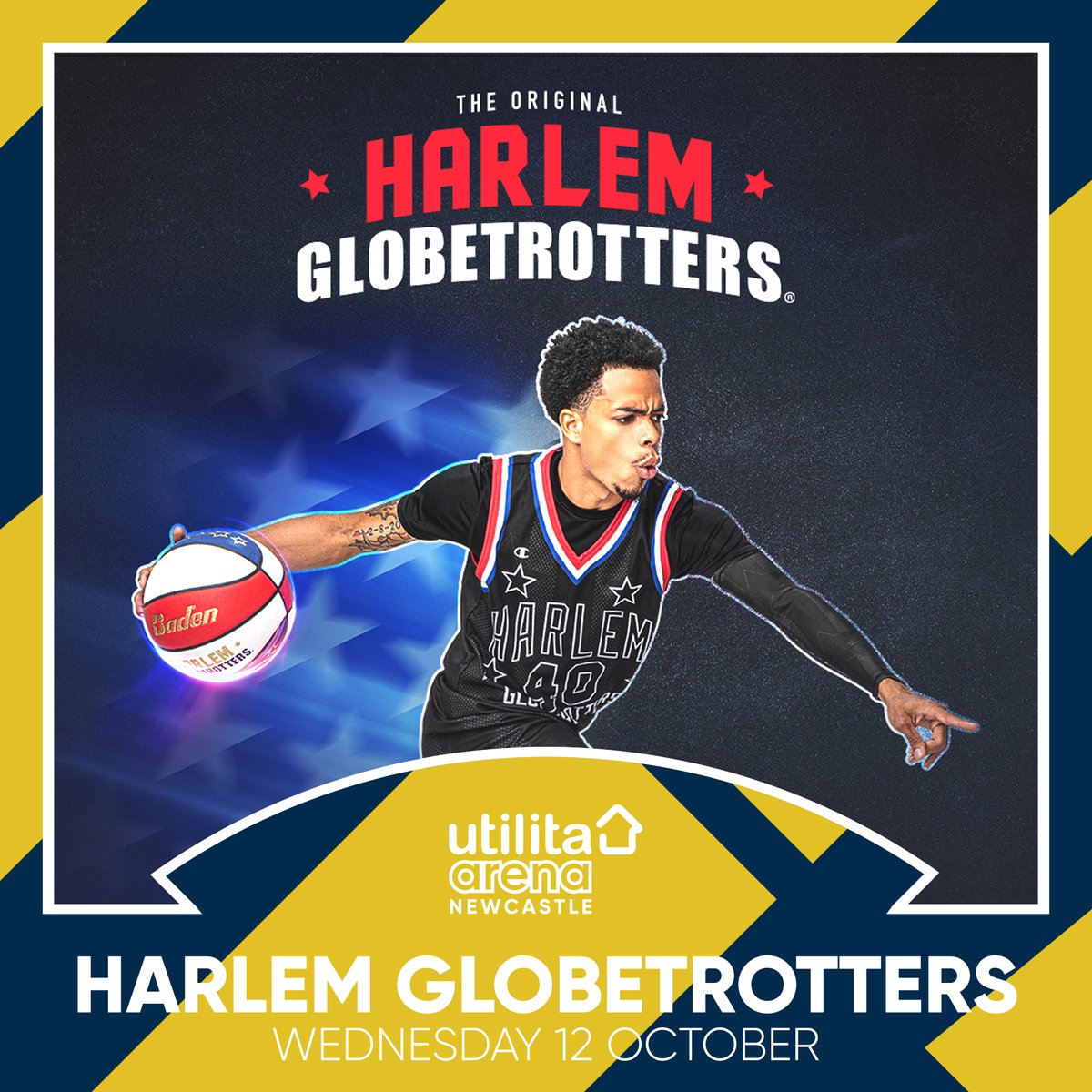 ArenaNewcastle's tweet photo. 🏀 The #HarlemGlobetrotters will be serving up some basketball wizardry when they bring the #SpreadGame tour to Utilita @ArenaNewcastle in October!
https://t.co/U6lbERGcEw https://t.co/k27vxpkE4b