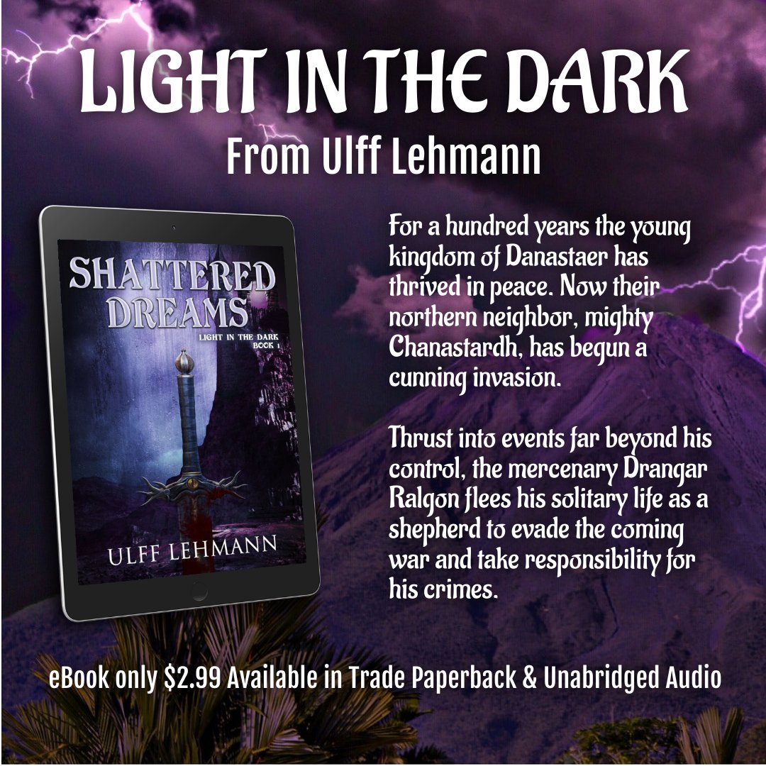RIGHT NOW! Book One of LIGHT IN THE DARK - SHATTERED DREAMS - 74 ratins - 4.3 on Amazon 500 page G.R.R. Martin style epic. Paperback on sale only $10.84. Three books so far, Book IV in early 2023!
eBook only $2.99 Find a new obsession! amazon.com/Shattered-Drea…