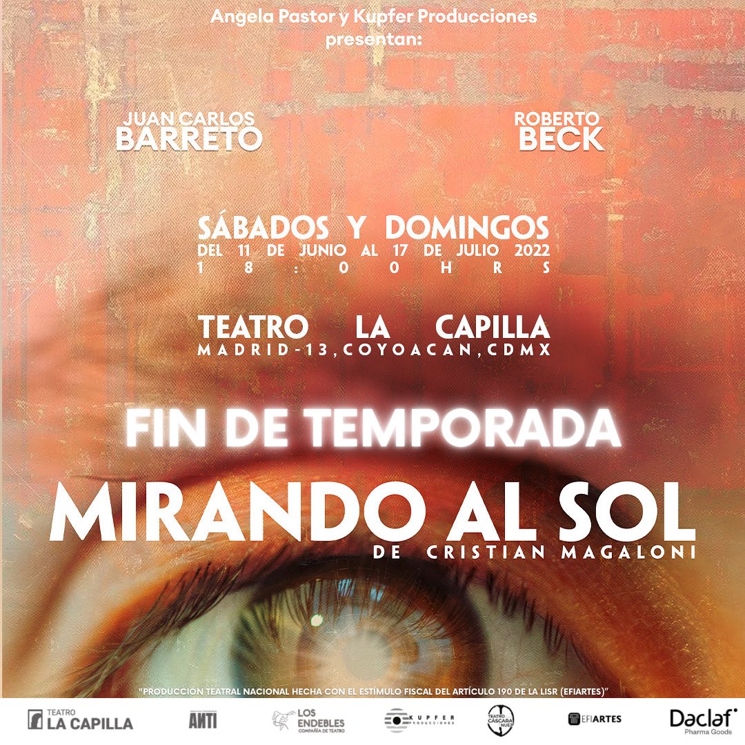 KUPFERProd's tweet photo. Hoy es la última conversación entre 𝙋𝙖𝙙𝙧𝙚 e 𝙃𝙞𝙟𝙤. ¿No te vas a poner a llorar porque por fin voy a dejar de ch1ng4r?
¡Fin de temporada de 𝙈𝙄𝙍𝘼𝙉𝘿𝙊 𝘼𝙇 𝙎𝙊𝙇!⏰18h 🎭Teatro La Capilla
🎟 taquilla y https://t.co/63f5NhBbIU
#MirandoAlSol #padreehijo #teatro https://t.co/egSrsw0eS2