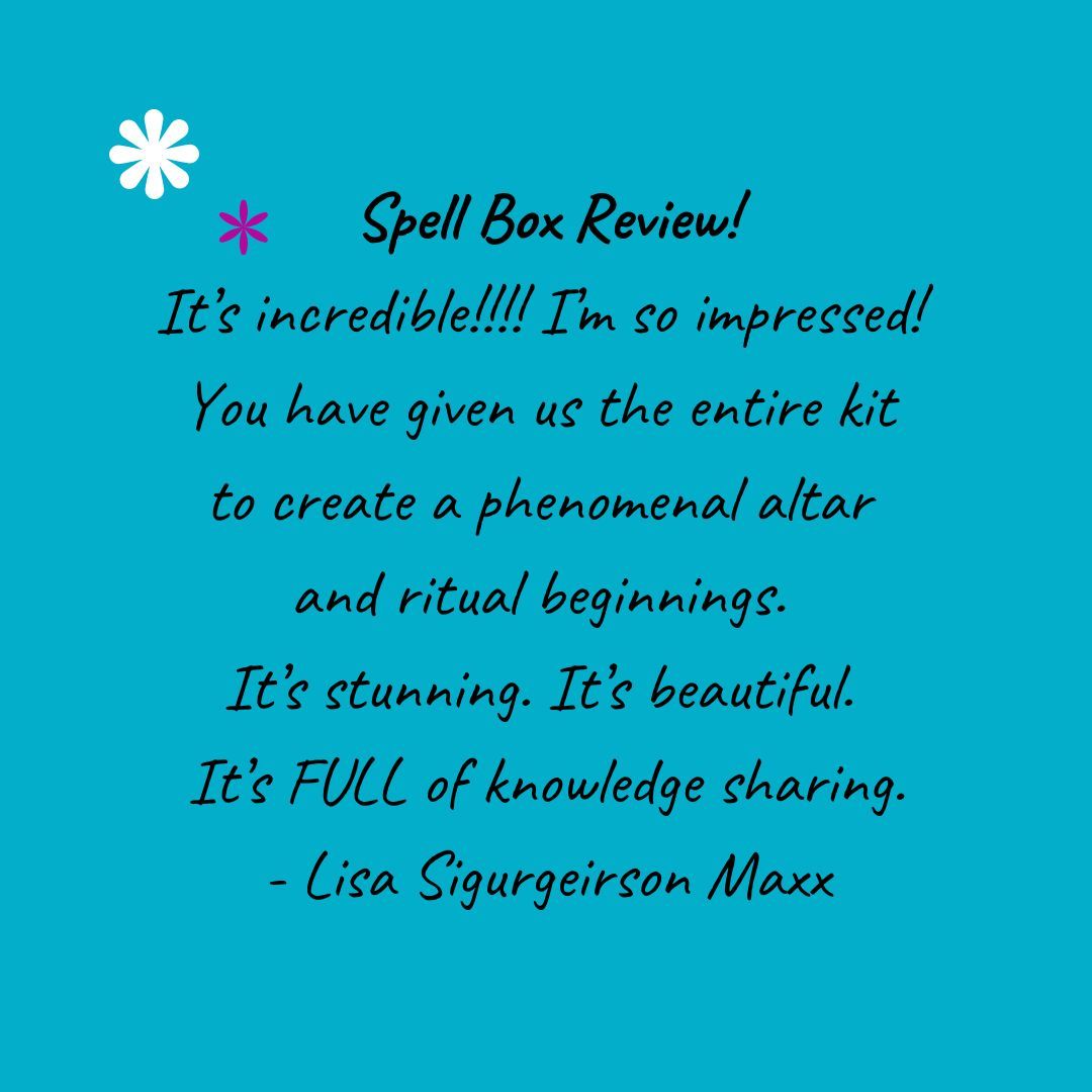 SaF_Spellworks's tweet image. Lisa is reviewing my subscription #Spellbox and course in #PersonalMagic.

The one month of the #course is currently free to download. I hope you will take a look and tell me what you think.

You can learn more by clicking my link tree
linktr.ee/SaltAndFire.Sp…