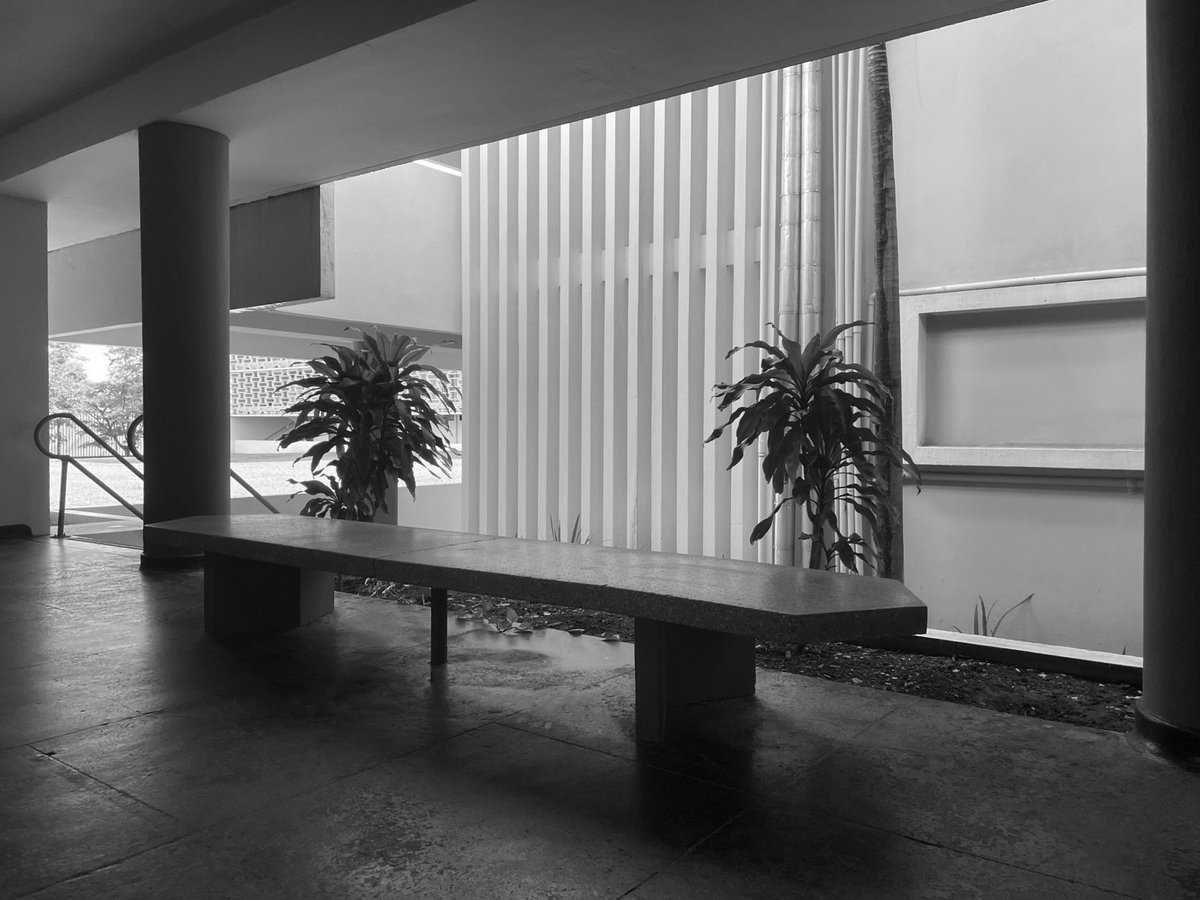 Business Administration and Social Sciences Buildings. University of Puerto Rico. Architect Henry Klumb. Ph: Irma Nuñez, 2021. Source: Research and dissemination project FotoExploratorio #klumb #university #view #exterior #visualclues #photo #modernarchitecture #fotoexploratorio