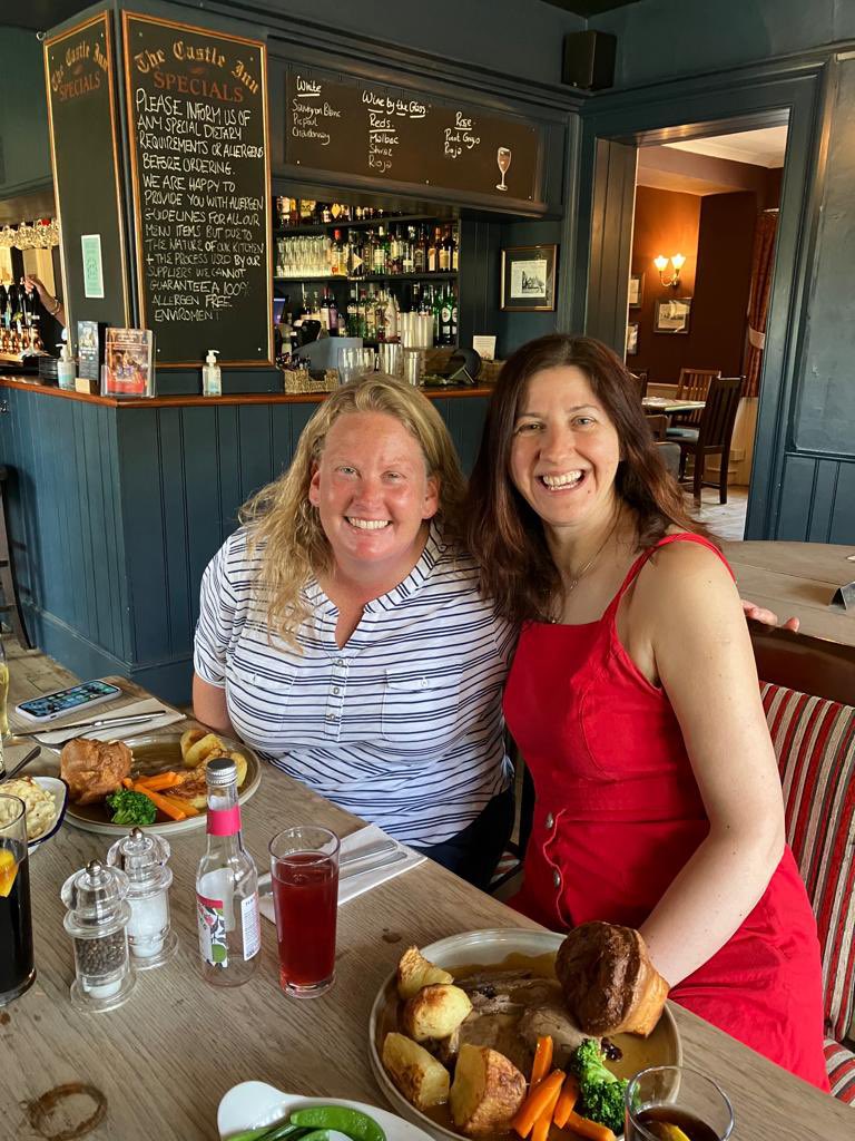 MarieJones14057's tweet photo. Have had the best peaker weekend with @carissa_peaks87 showing her British delights of Sunday roast, Whippy ice cream , and our oldest castle. She also survived a kickboxing class with me this morning. So love peaker friendships don’t you? ❤️@SamHeughan @MyPeakChallenge https://t.co/0Rydw1SxFX